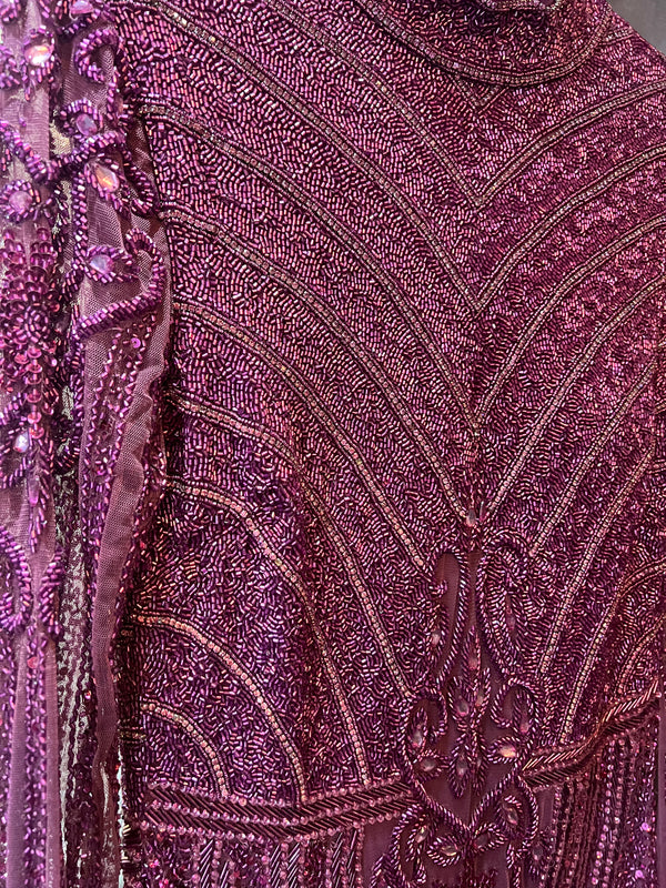Berry pinkish elegant longsleeve dress