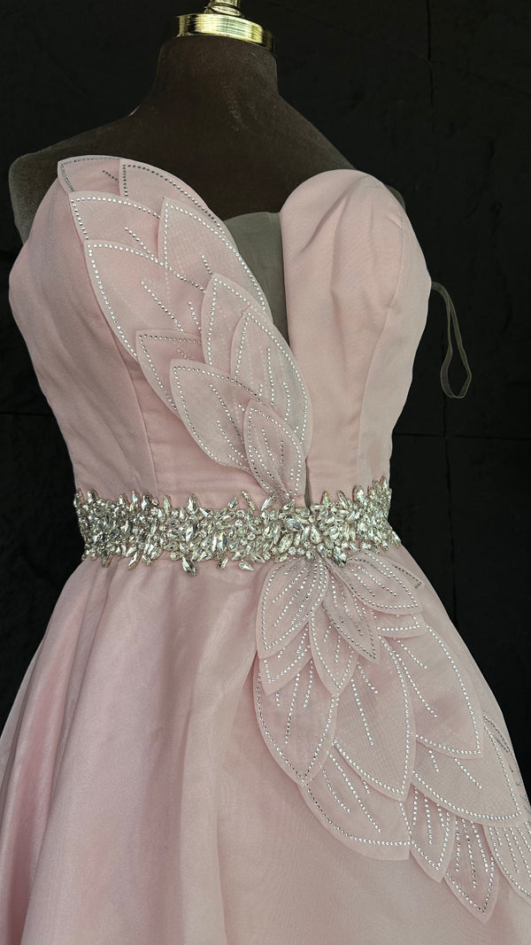 Pink Rose Dream High-Low dress