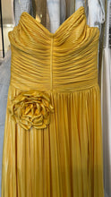 Golden Yellow Bloom strapless dress