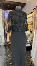 Creamy Elegance: Lace Set (Top and Skirt) with Appliques & Turtle Neck