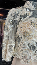Creamy Elegance: Lace Set (Top and Skirt) with Appliques & Turtle Neck