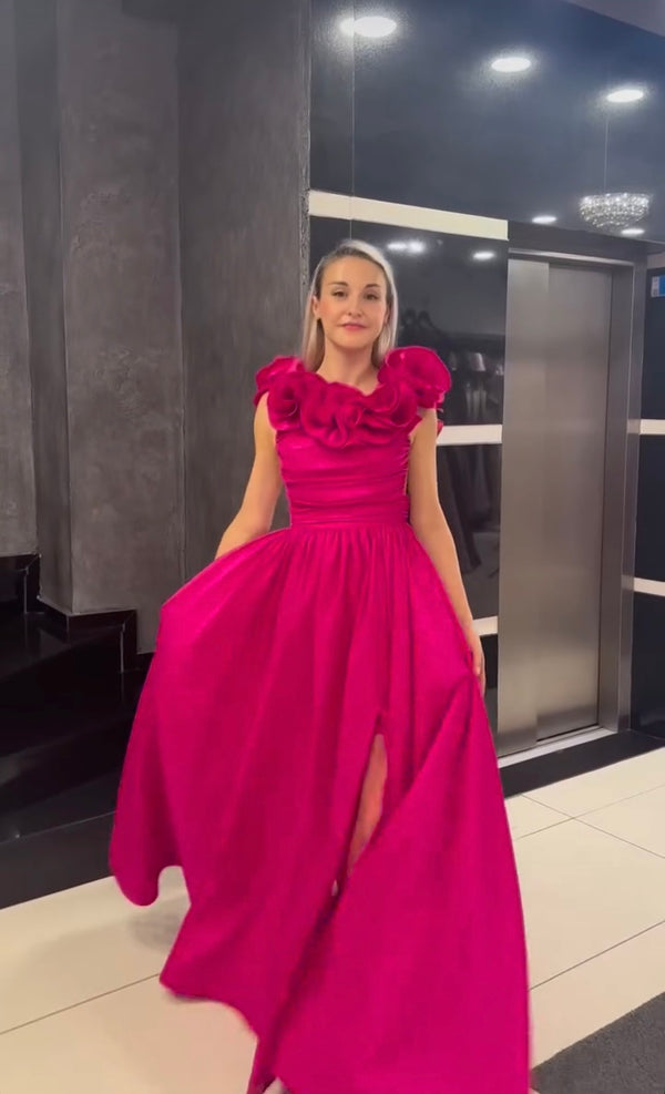 Fuscia Rose Dream A-line dress
