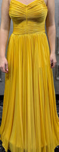 Golden Yellow Bloom strapless dress