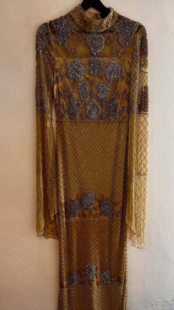 Haneen gold royalty dress