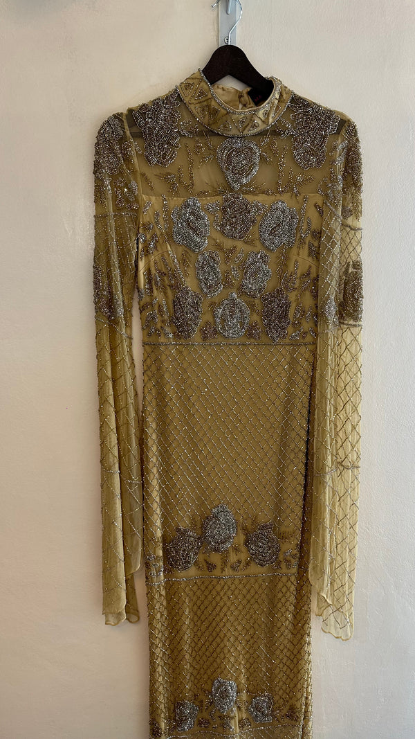 Haneen gold royalty dress