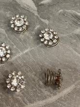 Alfileres de pelo en espiral plateado