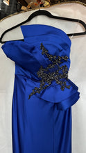 Saks Royal strapless satin dress
