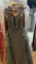Dreamy indigo blue ruffled (2 look) dress