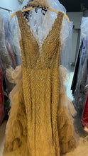 Dreamy beige ruffled (2 look) dress