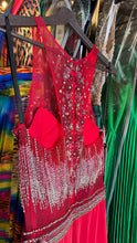Fiery Elegance: Red Hot Mermaid Dress with Dazzling Embellishments