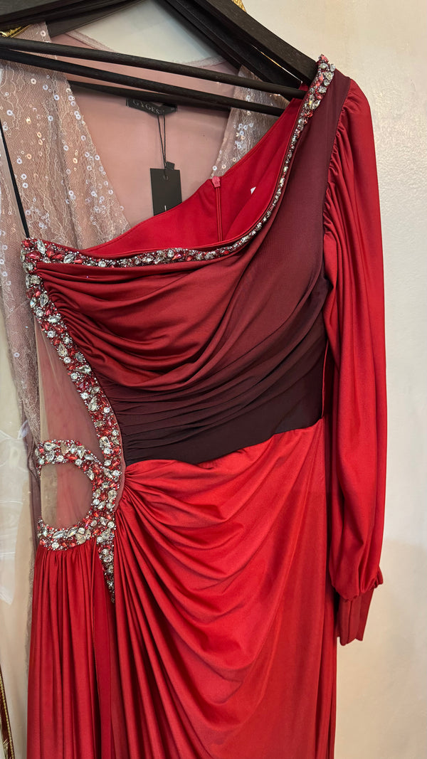 Mylila gradient red dress