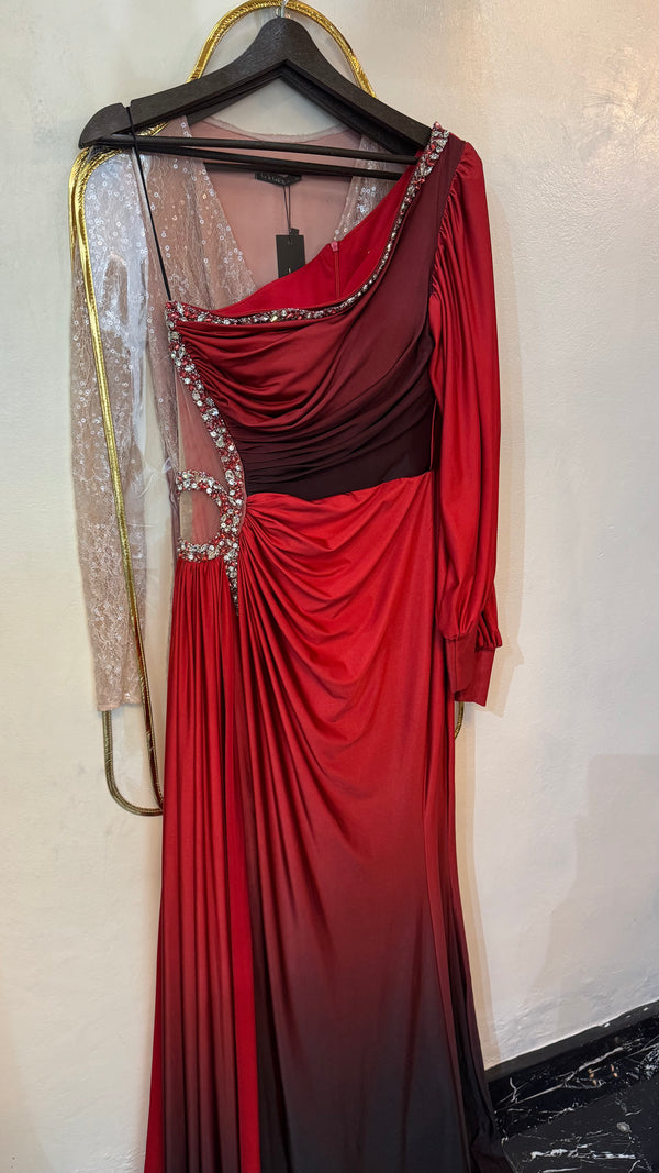 Mylila gradient red dress