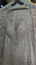 Rosy Crystal Strapless A-line Gown w Cape