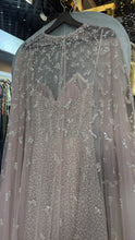 Rosy Crystal Strapless A-line Gown w Cape