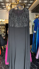 Siyah shoulder caped dreamy dress