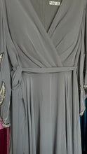 Grey V-neck dreamy dress