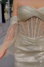 Golden Dream Jewel-Encrusted Mermaid dress