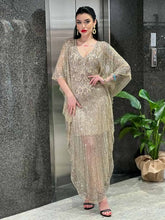 Rare cape creme/beige dress