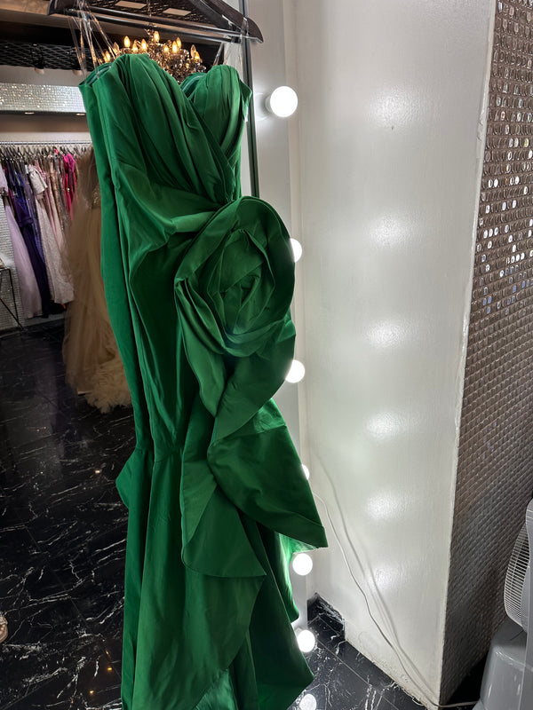 Aurora strapless flowered dress