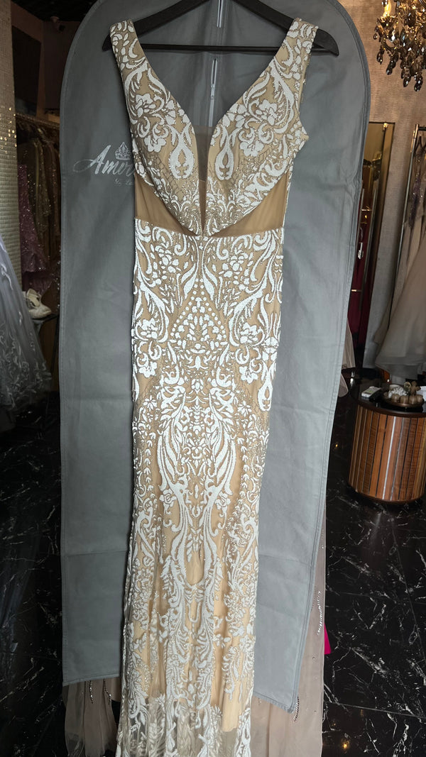 Sparkle and Shine beige dress