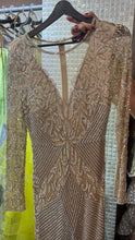 Aminah nude bejeweled dress