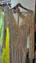 Aminah nude bejeweled dress