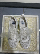 Tennis blanco estilo encaje (altura baja)