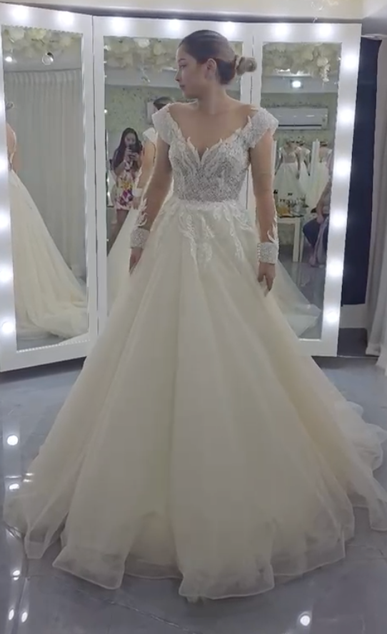 Vestido de novia mangas largas Royalty