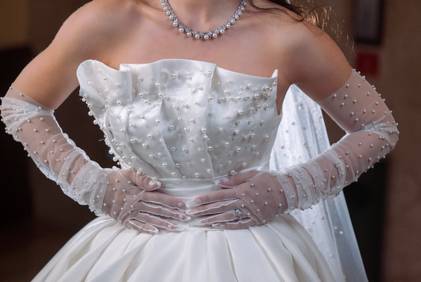Elegant and overthetop organza dress