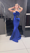 Saks Royal strapless satin dress