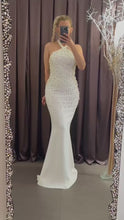 Halter Pearl White Dress